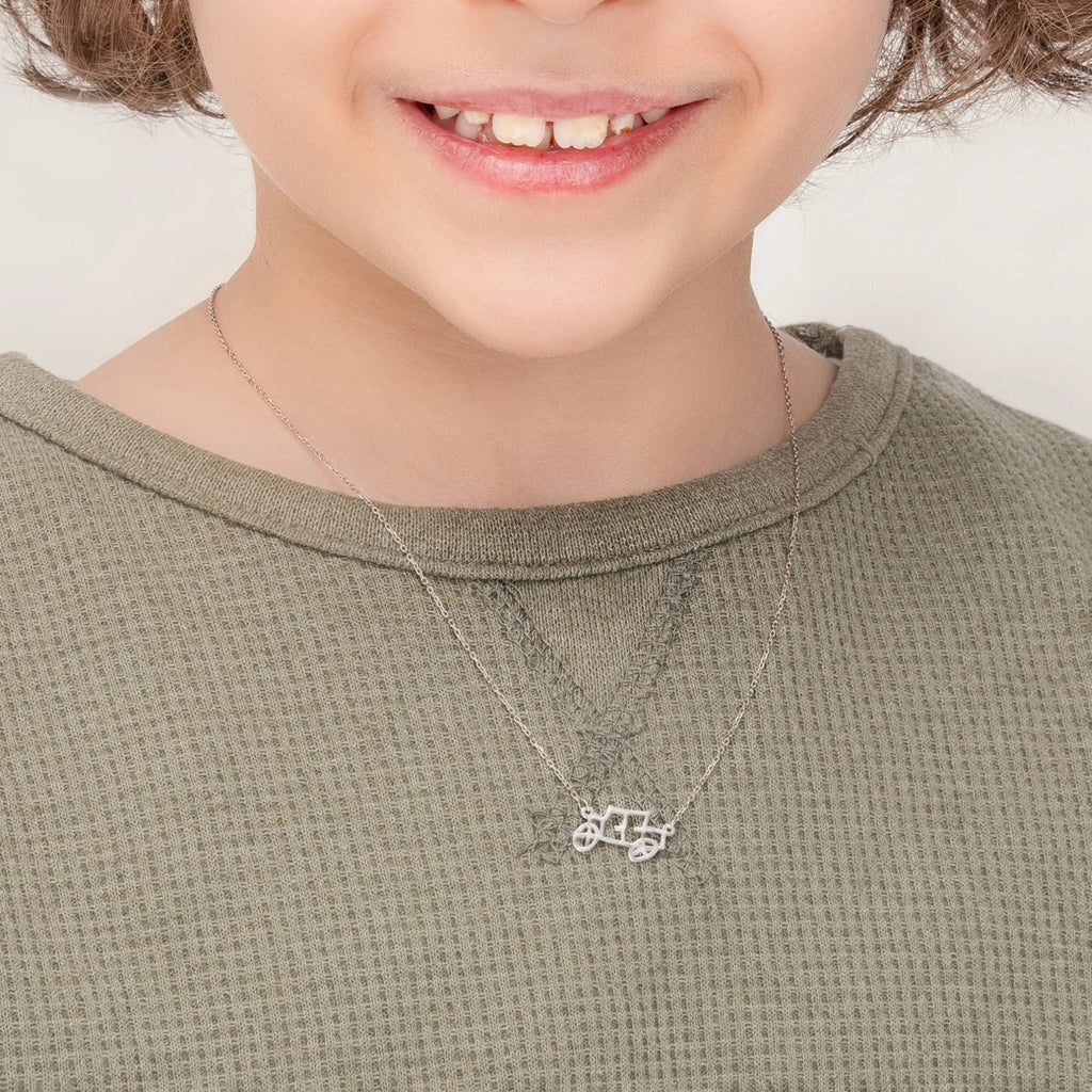 Customise Hand Drawn Children Art Necklace | XL893