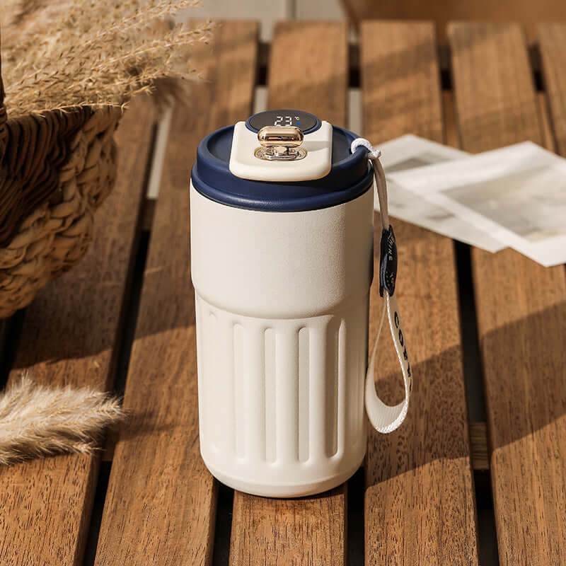 Smart Digital Portable Thermal Coffee Mug Stainless Steel