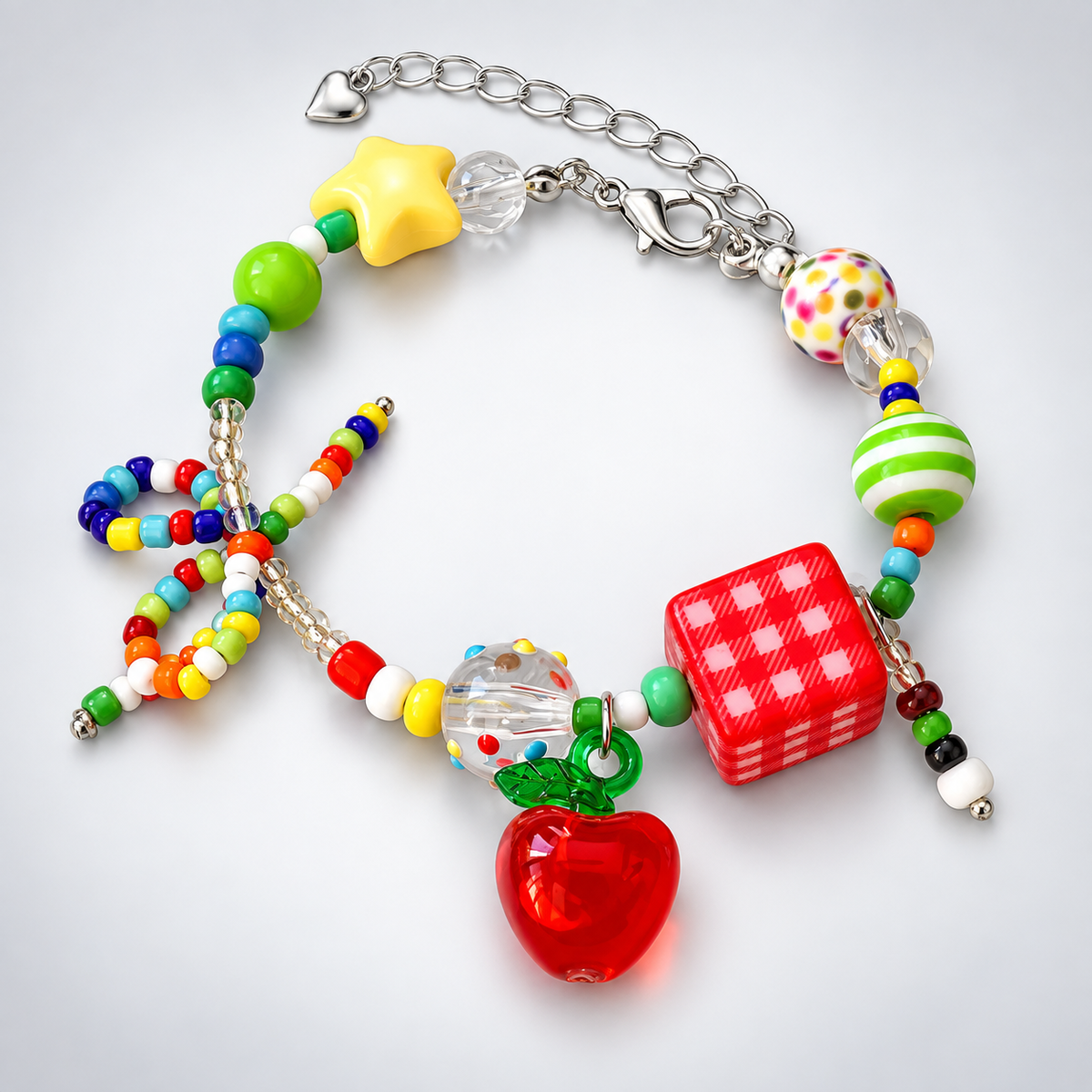 Carnival Y2K Mushroom Summer Boho Bead Bracelet