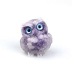 Crystal Stone Owl Ornaments Table Top Decoration