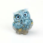 Crystal Stone Owl Ornaments Table Top Decoration