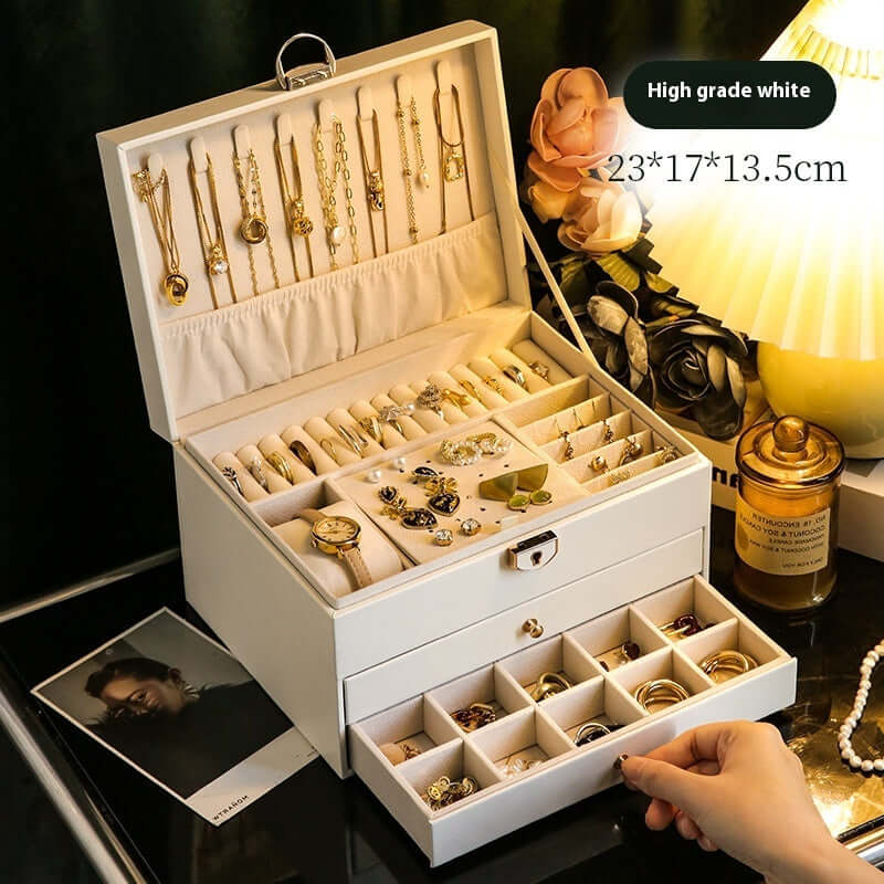 3 Layer Waterproof Necklace Ring Jewelry Organizer Box