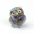 Crystal Stone Owl Ornaments Table Top Decoration