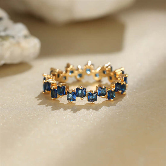 Multi Stone Eternity Stacking Rings