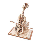 Magic Cello Mechanical Music Box, Creative 3D Wooden Puzzle