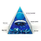 Handcraft Zodiac Pyramid Crystal Home Decoration Ornaments