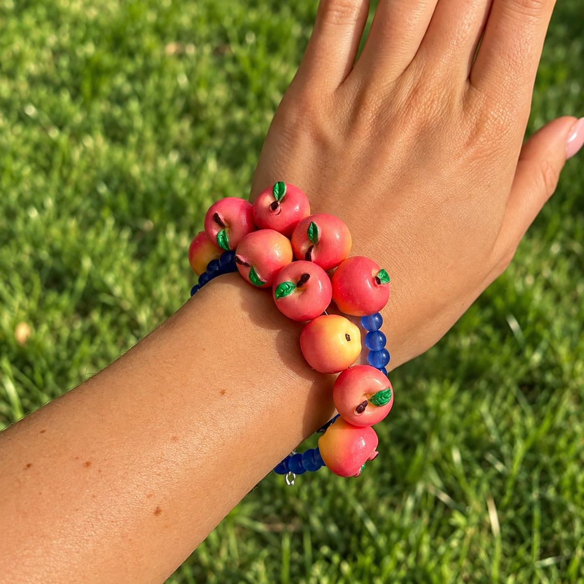 Juicy Orchard Fruit Beaded Bracelet