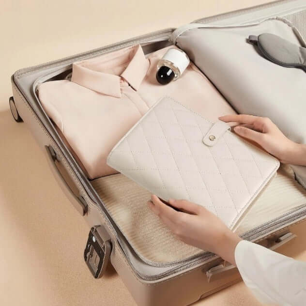 Jewelry Organizer Case Binder Book with Zipper Storage Bag