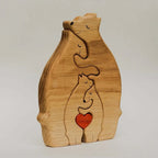 Wooden Bear Family Custom Name Puzzle Gift