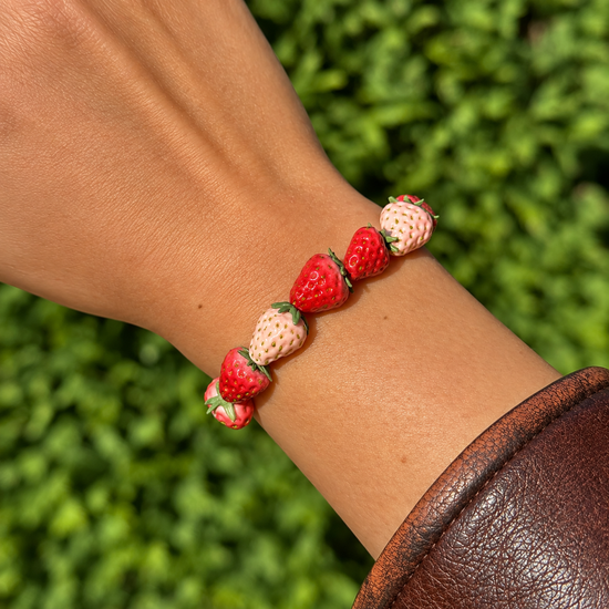 Juicy Orchard Fruit Beaded Bracelet