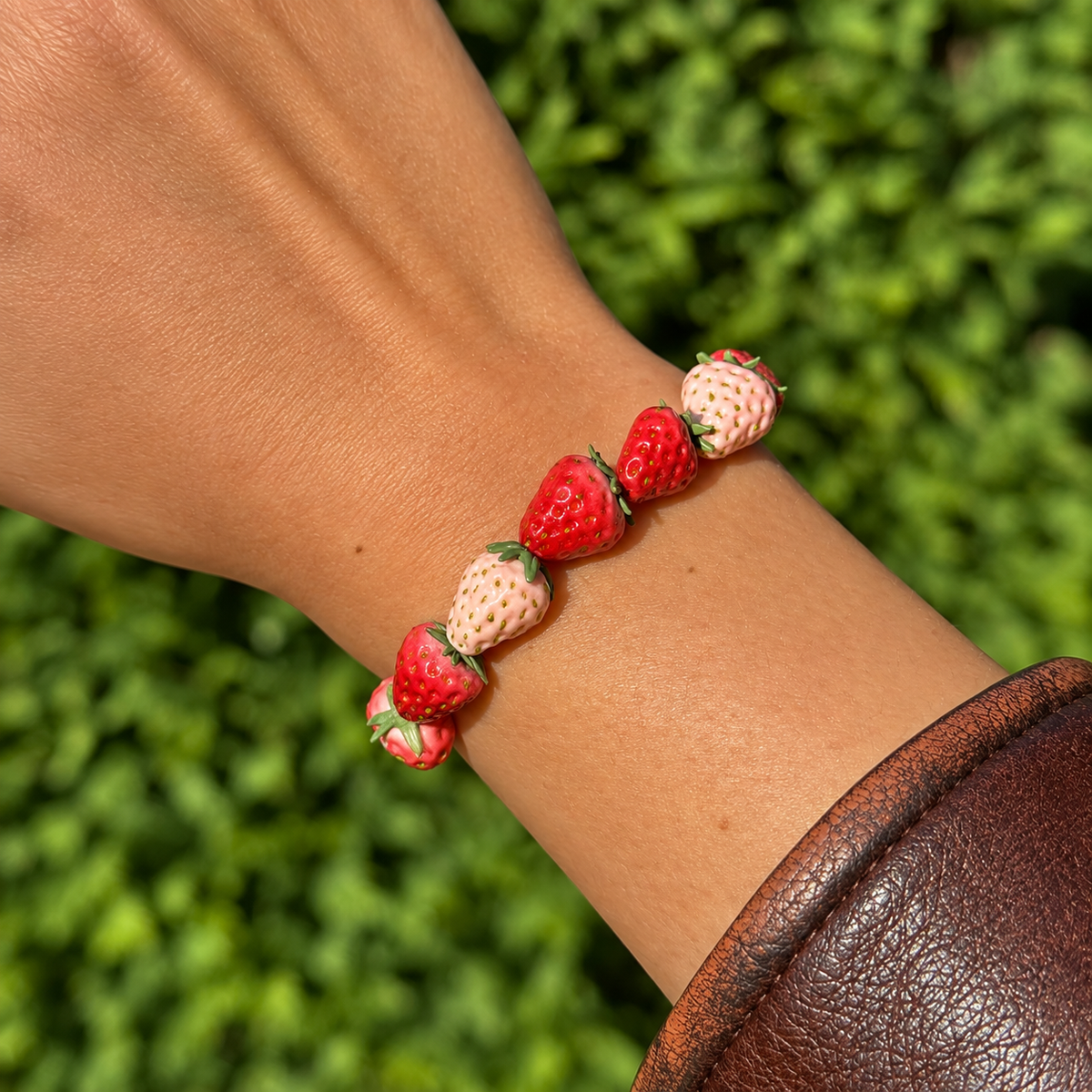 Juicy Orchard Fruit Beaded Bracelet