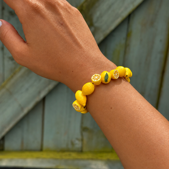 Juicy Orchard Fruit Beaded Bracelet