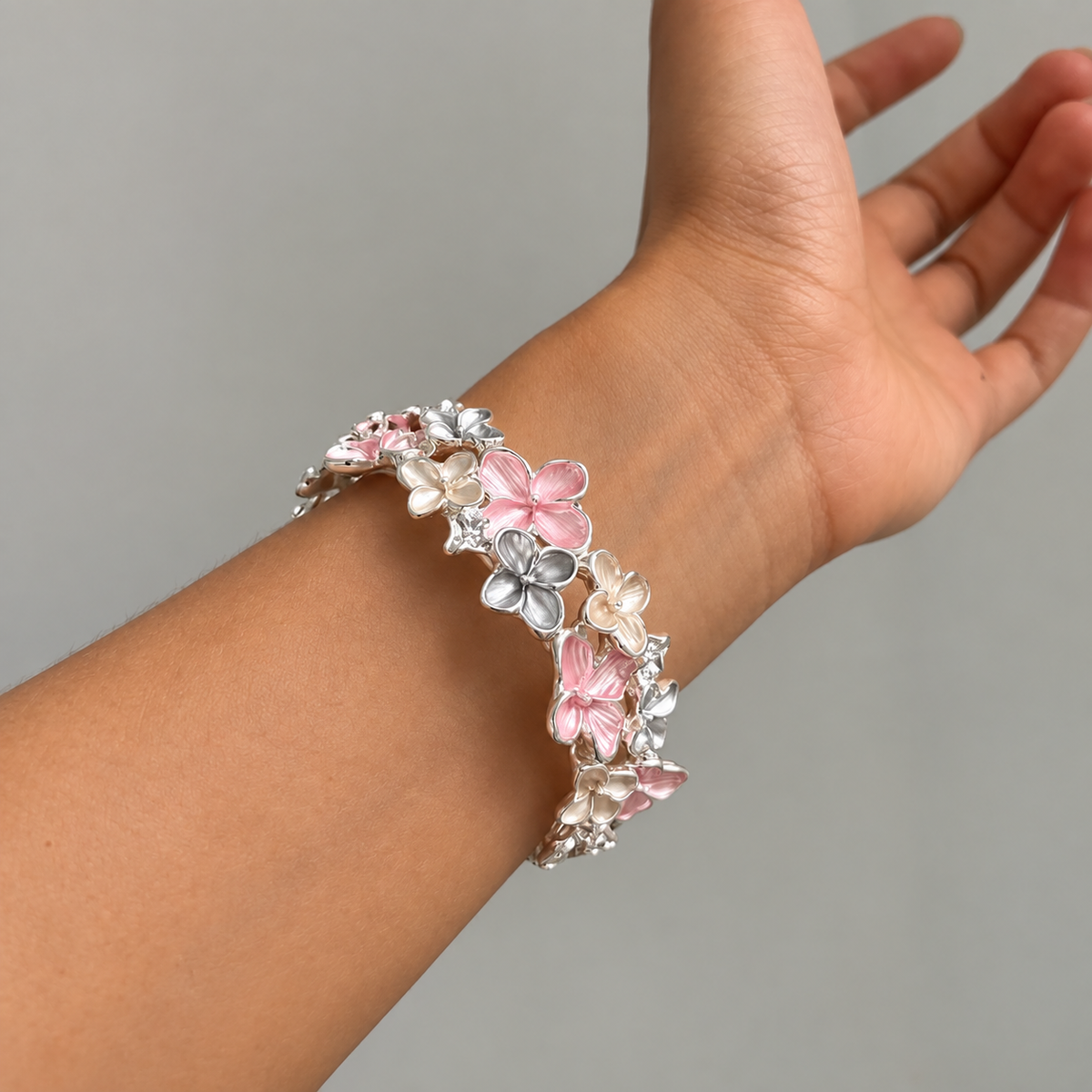 Hand-Painted Sakura Blossom Strengthy Bracelet