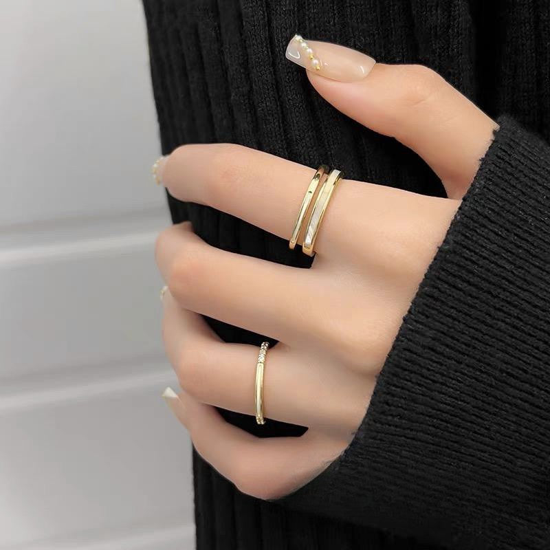 Conch Shell Layer Stacking Ring Set | A8385