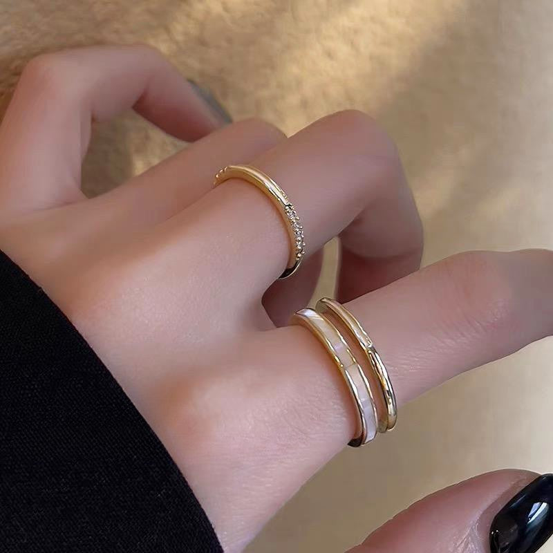 Conch Shell Layer Stacking Ring Set | A8385