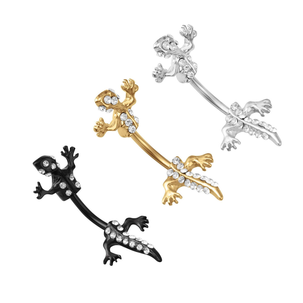 belly ring, belly piercing, belly button piercing, belly button rings, silver belly ring, lizard belly ring, animal belly ring
