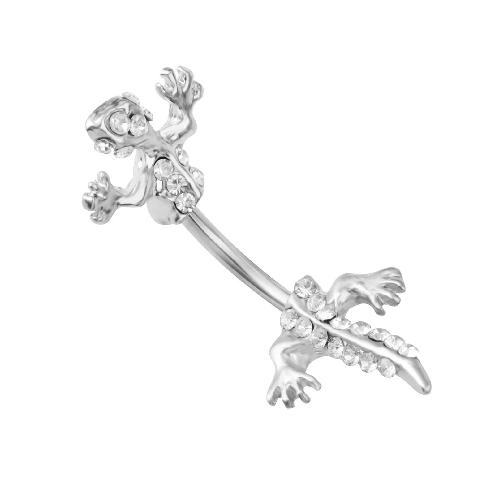 belly ring, belly piercing, belly button piercing, belly button rings, silver belly ring, lizard belly ring, animal belly ring