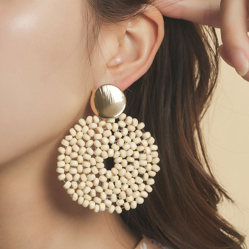 Alloy Boho Style Bead Earrings