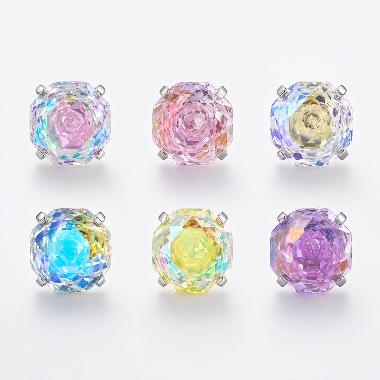 Aurora Rose-Cut CZ Flat Back Tragus Stud