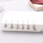 Hypoallergenic Silver Dangle Nose Ring