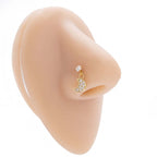 Hypoallergenic Moon Dangle Nose Ring