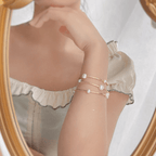 Baroque Freshwater Pearl 2 Way Layer Wrap Bracelet 