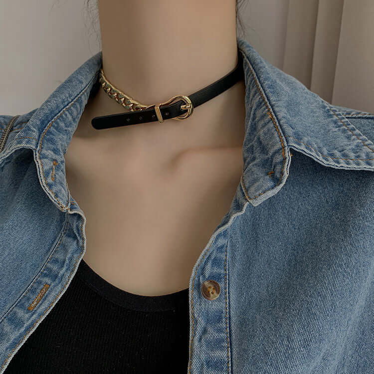 Black_Leather_Half_Chain_Necklace