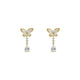 Bling Butterfly Crystal Drop Earrings