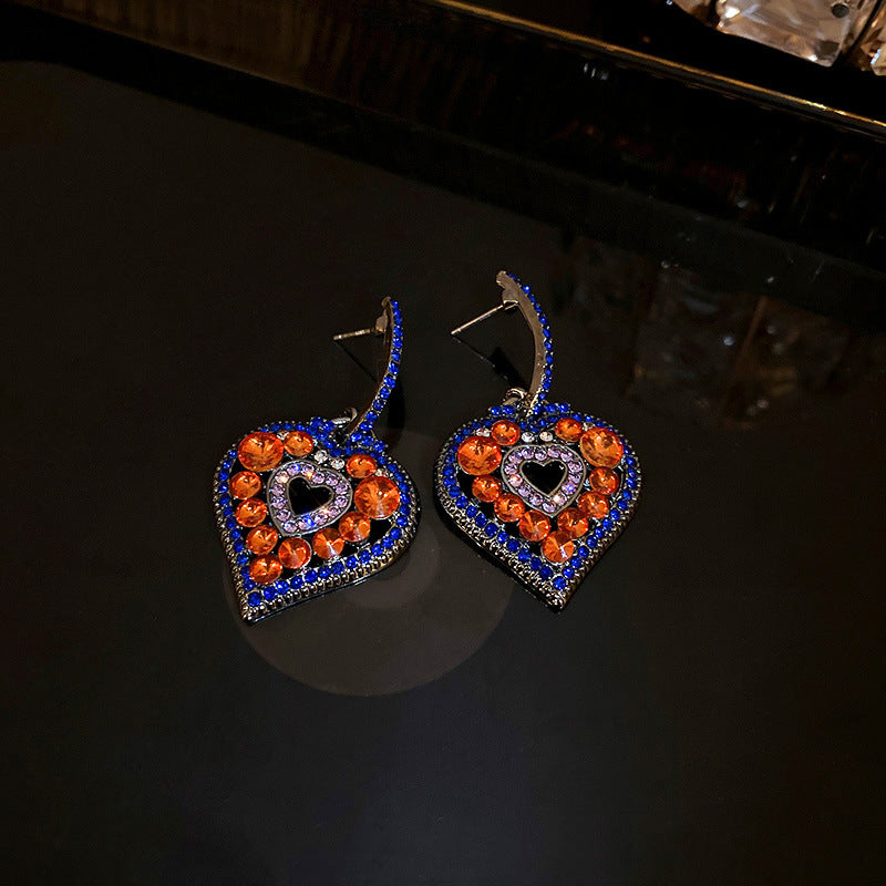 Bohemia Heart Drop Earrings 