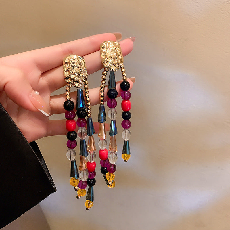 Boho Colorful Crystal Earrings