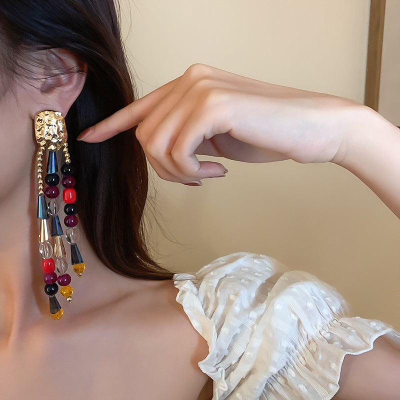 Boho Glittering Crystal Earrings