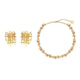 Braided Woven Dainty Choker Necklace Set Gold