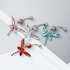 belly ring, belly piercing, belly button piercing, belly button rings, silver belly ring, butterfly belly ring