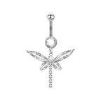 belly ring, belly piercing, belly button piercing, belly button rings, silver belly ring, butterfly belly ring