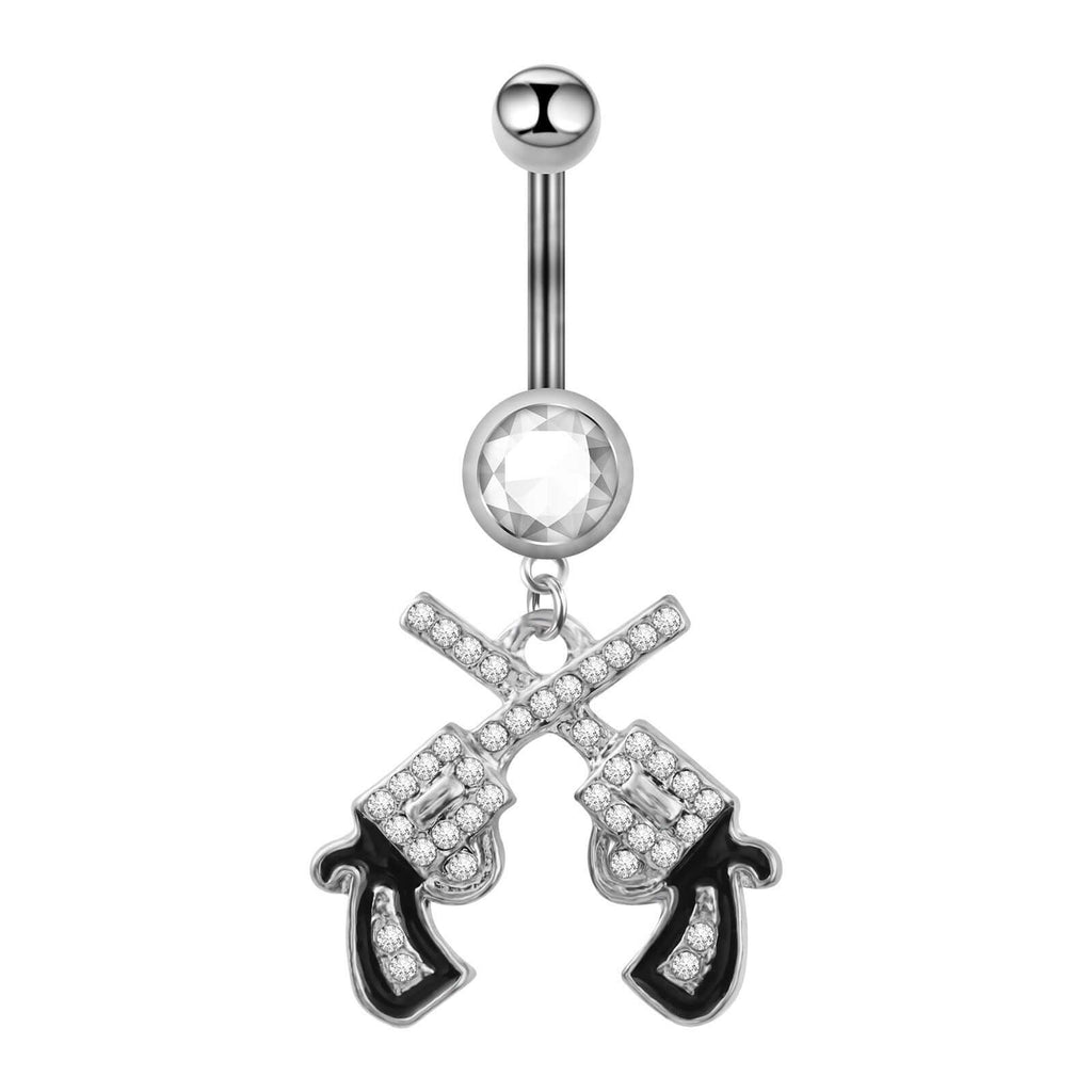 Sparkly Pistol Pendant | C089