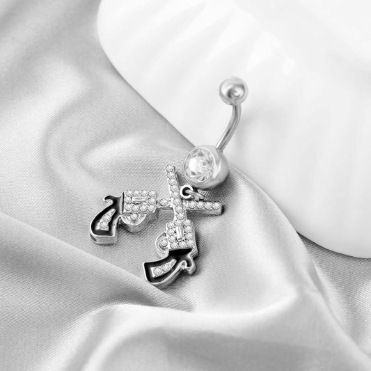 Sparkly Pistol Pendant | C089