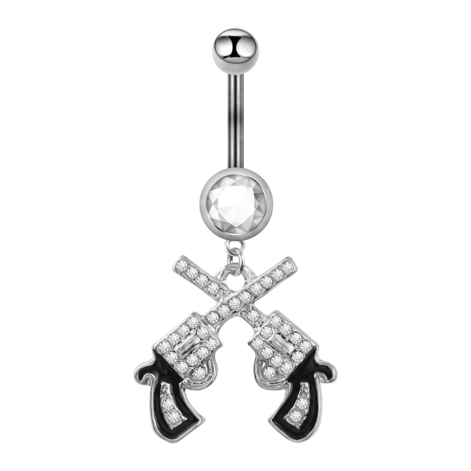 Sparkly Pistol Pendant | C089