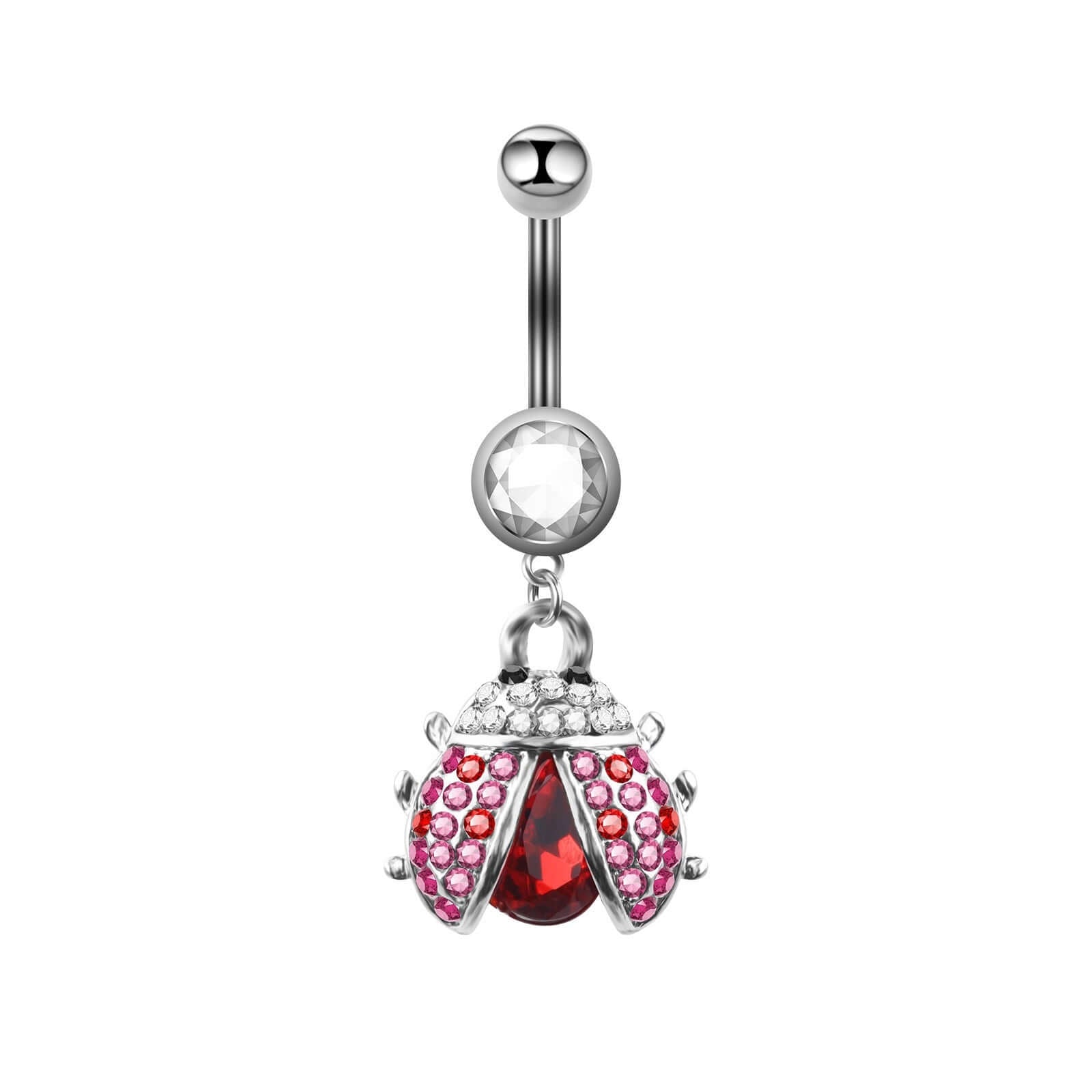 Ladybug  Dangle Navel Belly Rings