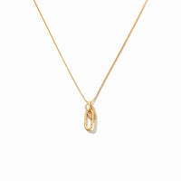 CZ Gold Buckle Friendship Necklace