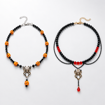 Trick or Treat Halloween Charm Necklace