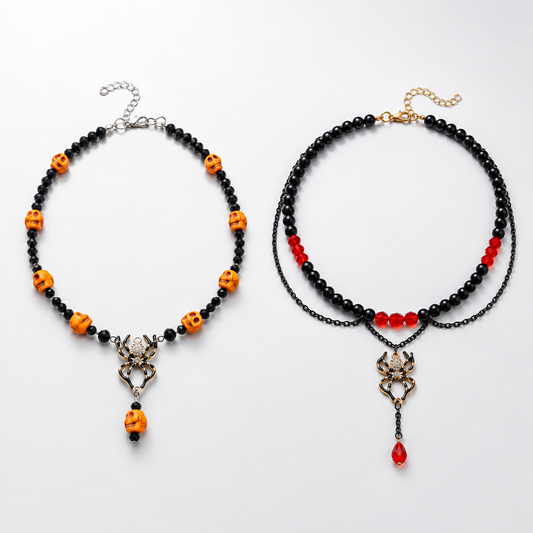Trick or Treat Halloween Charm Necklace