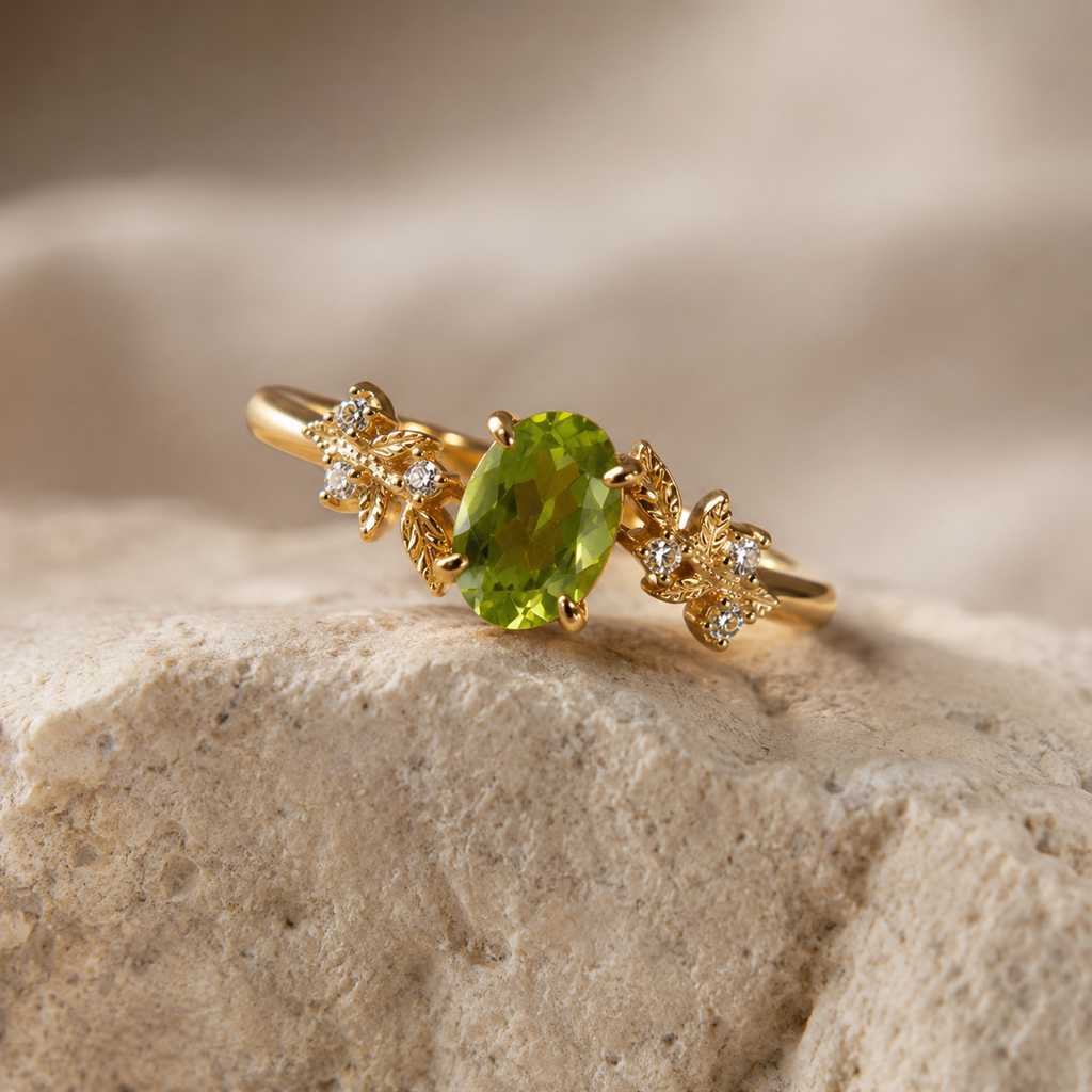 Between The Leaf Citrine Topaz Ring