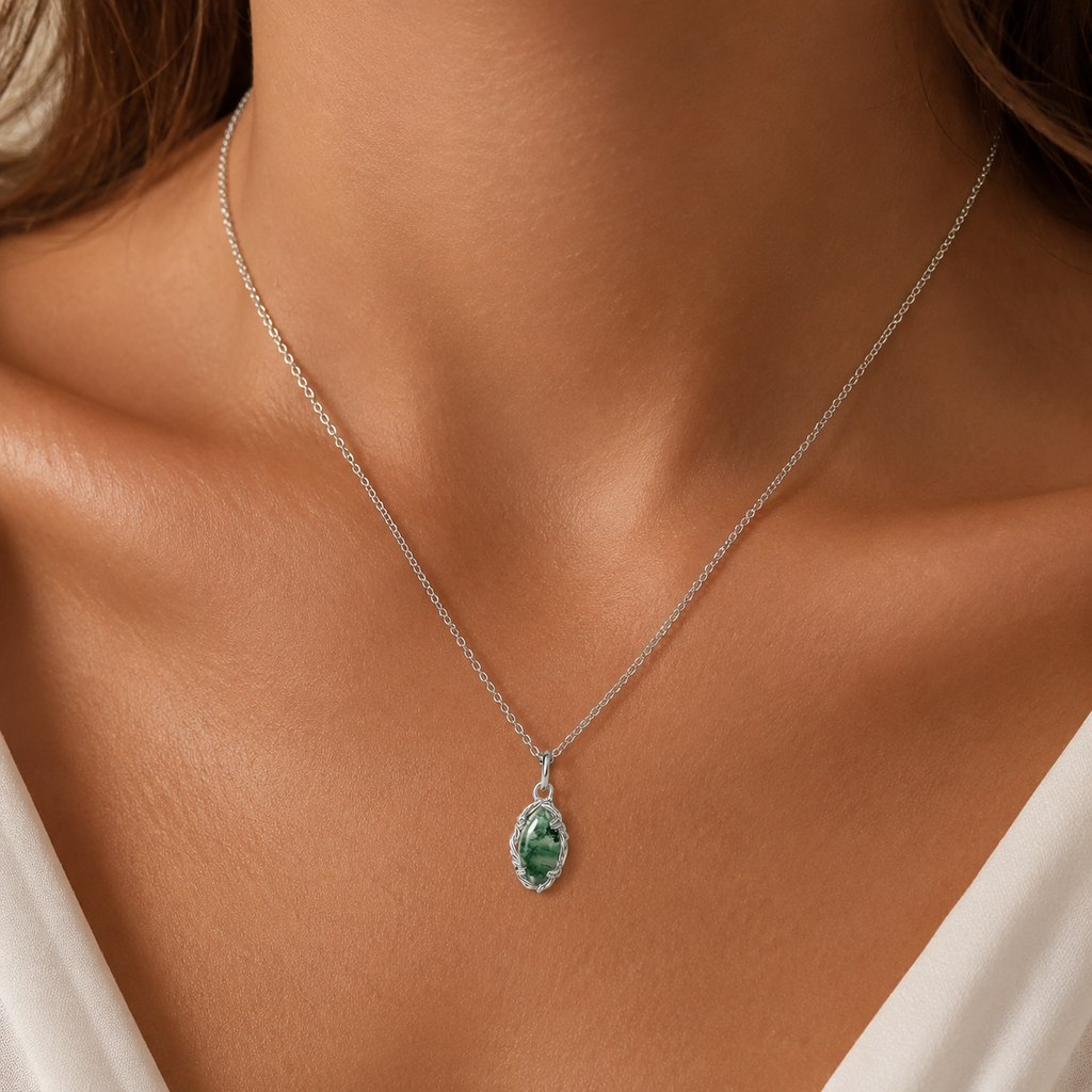 Vintage Opal Birthstone Necklace