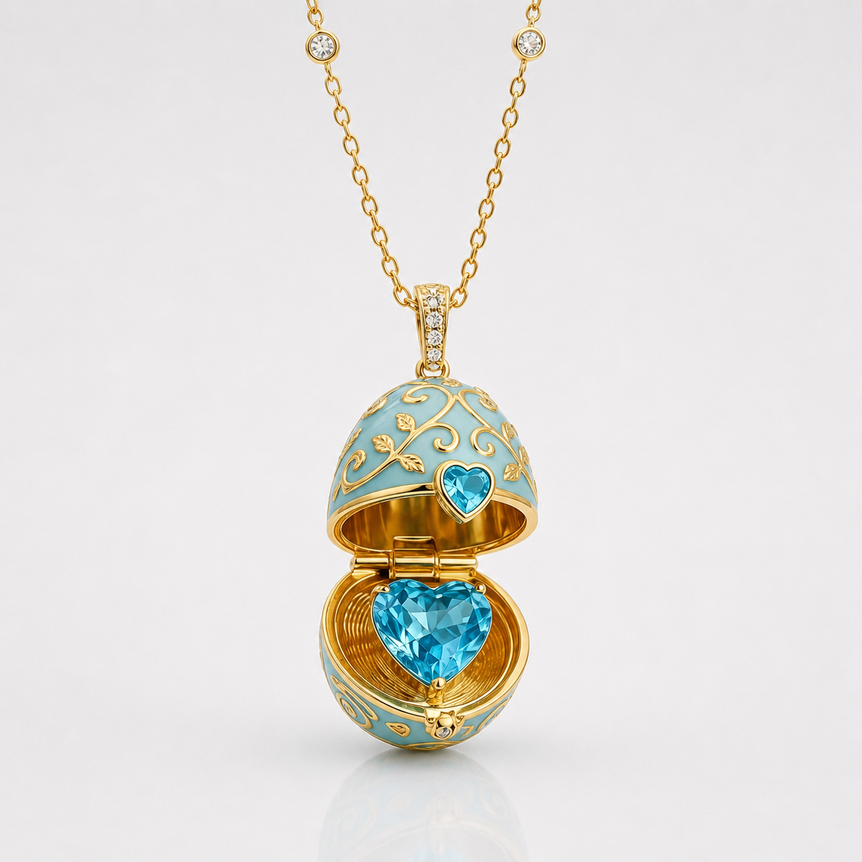 Hidden Treasure Surprise Egg Necklace