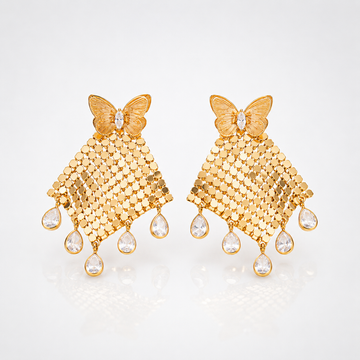 Versatile Butterfly Sequin Tassel Earrings