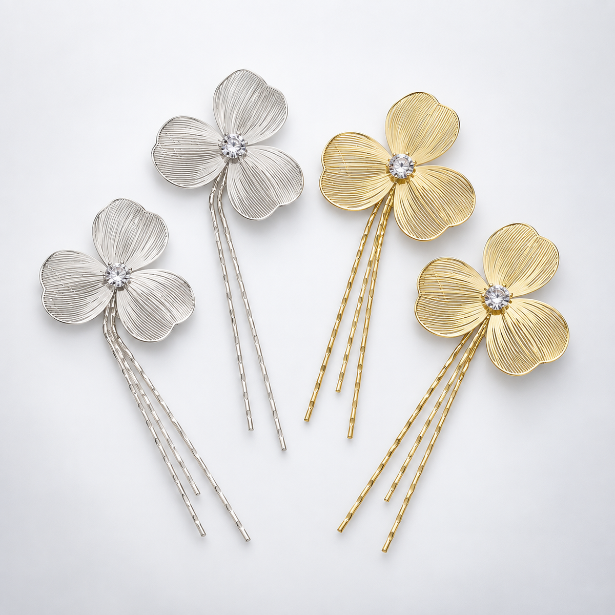 Baroque Large Flower Tassel Exaggerate Earrings
