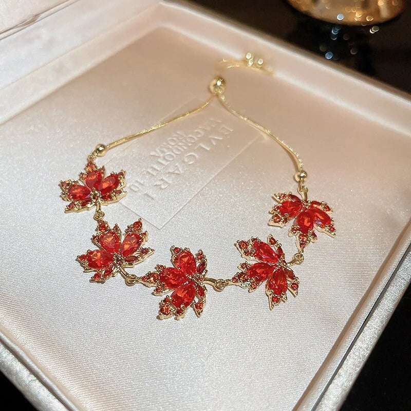 Chic Maple Leaf Bracelet