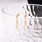 Clear Quartz Dangle Earrings