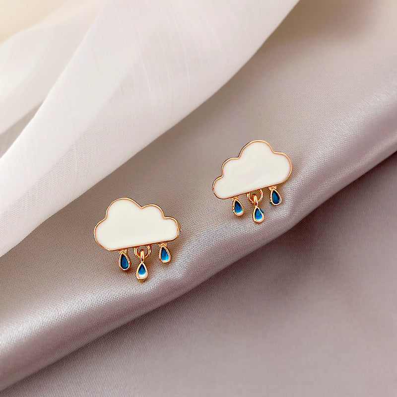 Cloud Raindrop Earrings