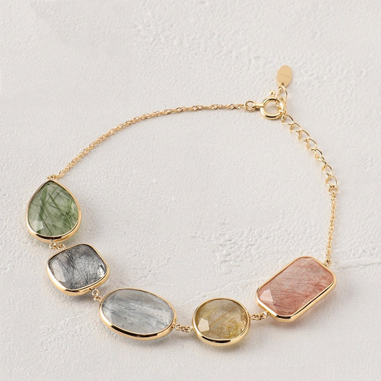 Colorful Gemstone Birthstone Bracelet